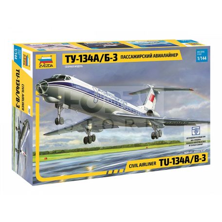 Zvezda Tupolev Tu-134B makett 1:144 (7007Z)