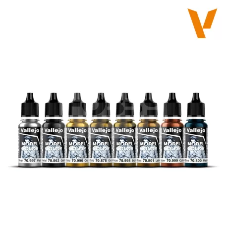 Vallejo Model Color -Metallic Colors - festékszett 70118
