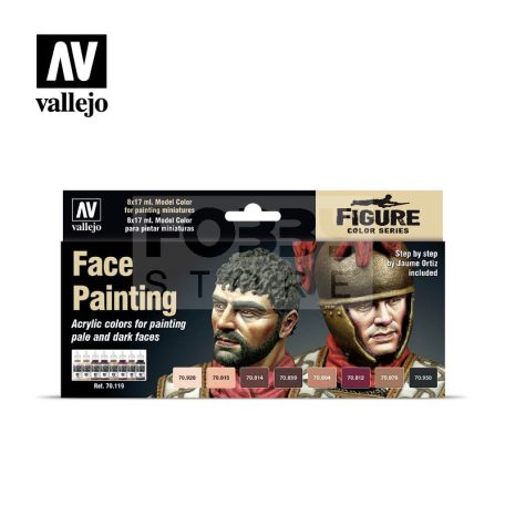 Vallejo Figure Color Series-Face Painting festékszett 70119