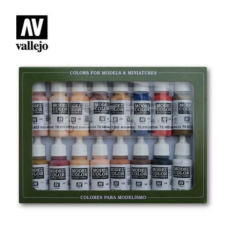 Vallejo Model Color -Face & Skin Tones - festékszett 70125