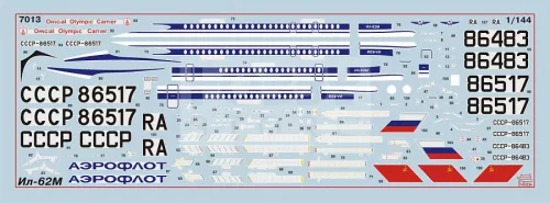 Zvezda Ilushin Il-62M makett 1:144 (7013Z)