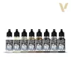 Vallejo Figure Color Series-Black & White festékszett 70151