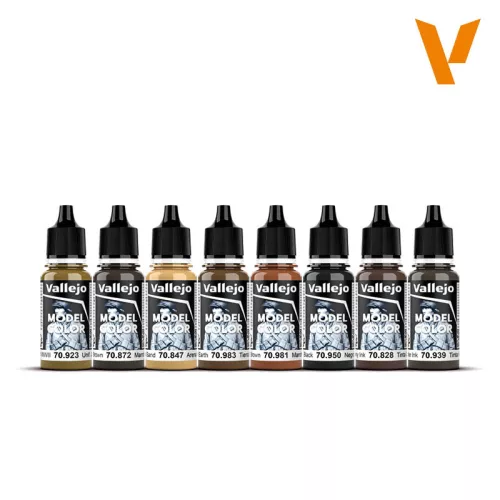 Vallejo Effect Color Series-Wood & Leather festékszett 70182V