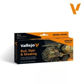   Vallejo Model Color - Rust, Stain & Streaking - festékszett 70183V