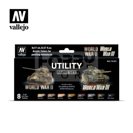 Vallejo Model Color - Utility Paint Set WWII & WWIII - festékszett 70201