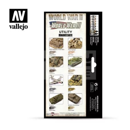 Vallejo Model Color - Utility Paint Set WWII & WWIII - festékszett 70201