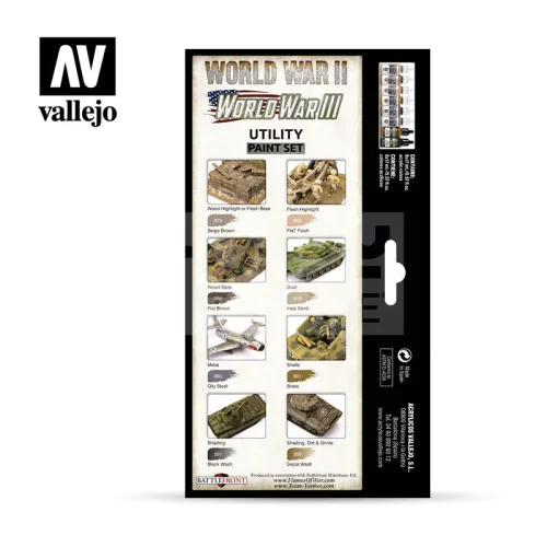 Vallejo Model Color - Utility Paint Set WWII & WWIII - festékszett 70201