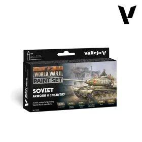   Vallejo Model Color - WWII Soviet Armour & Infantry - festékszett 70202