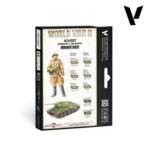 Vallejo Model Color - WWII Soviet Armour & Infantry - festékszett 70202
