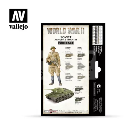Vallejo Model Color - WWII Soviet Armour & Infantry - festékszett 70202