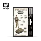 Vallejo WWII American Armour & Infantry festékszett 70203