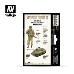 Vallejo WWII British Armour & Infantry festékszett 70204