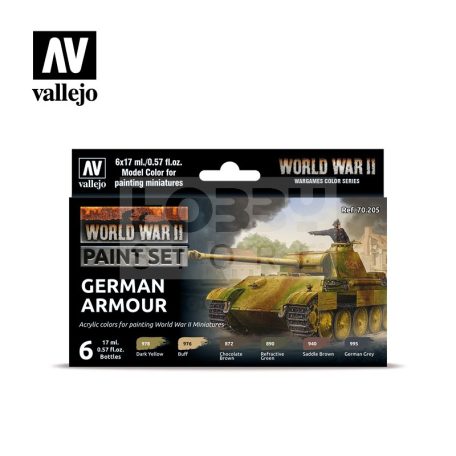 Vallejo WWII German Armour festékszett 70205