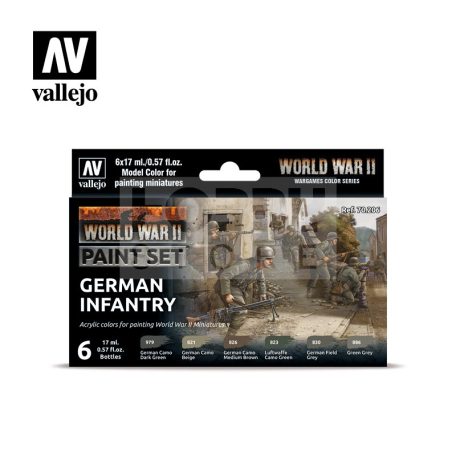 Vallejo WWII German Infantry festékszett 70206