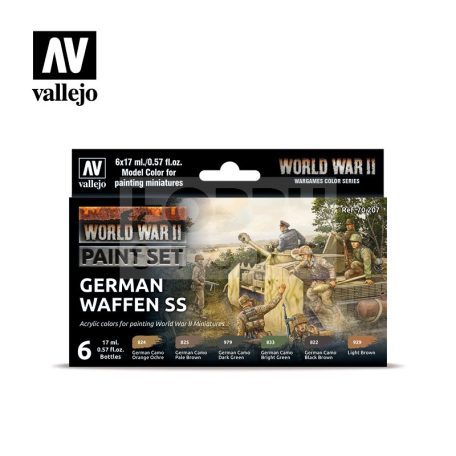 Vallejo WWII German Waffen SS festékszett 70207