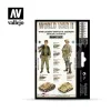 Vallejo Model Color - WWII Desert British & German Armour & Infantry - festékszett 70208