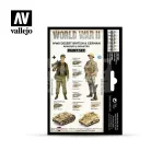 Vallejo Model Color - WWII Desert British & German Armour & Infantry - festékszett 70208