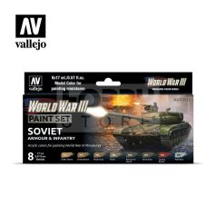   Vallejo Model Color -WWIII Soviet Armour & Infantry - festékszett 70221
