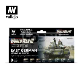   Vallejo Model Color - WWIII East German Armour & Infantry - festékszett 70224