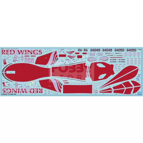 Zvezda Tupoljev TU 204/100 makett 1:144 (7023Z)