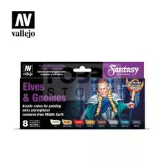   Vallejo Fantasy Color Series - Elves & Gnomes festékszett 70242V
