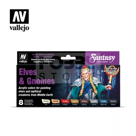 Vallejo Fantasy Color Series - Elves & Gnomes festékszett 70242V