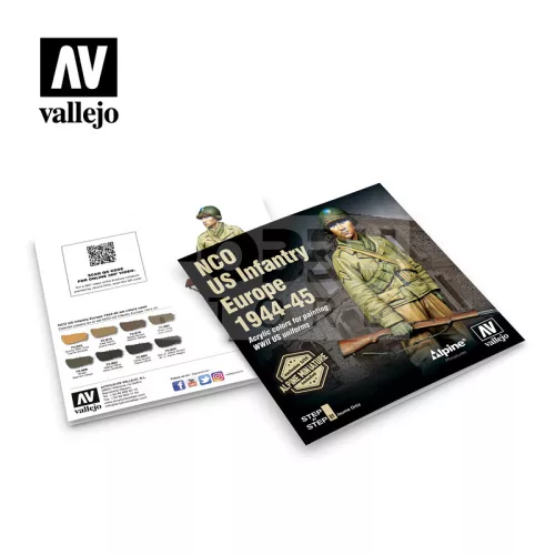 Vallejo Model Color - NCO US Infantry Europe 1944-45 - festékszett 70244