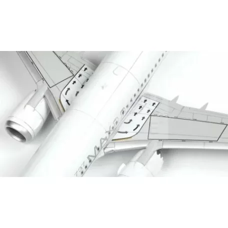 Zvezda Boeing 737-8 MAX makett 1:144 (7026Z)