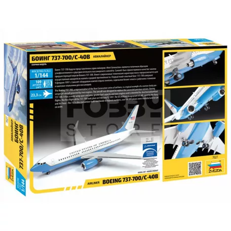 Zvezda Boeing 737-700/C-40B makett 1:144 (7027Z)
