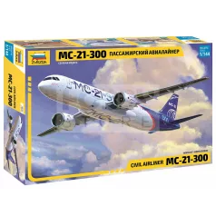 Zvezda Irkut MS-21-300  Civil Airliner makett 1:144 (7033Z)