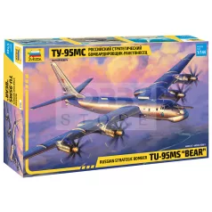   Zvezda Tu-95 Soviet turboprop strategic bomber makett 1:144 (7038Z)