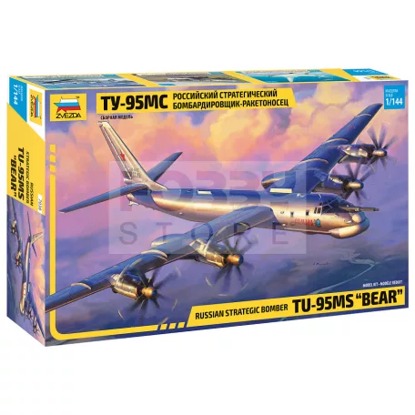 Zvezda Tu-95 Soviet turboprop strategic bomber makett 1:144 (7038Z)