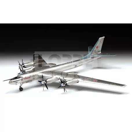 Zvezda Tu-95 Soviet turboprop strategic bomber makett 1:144 (7038Z)
