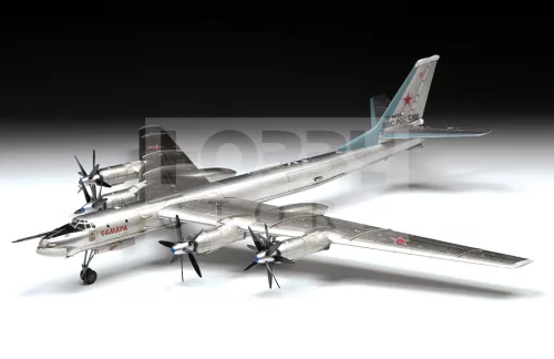 Zvezda Tu-95 Soviet turboprop strategic bomber makett 1:144 (7038Z)