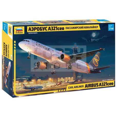 Zvezda Airbus A321 CEO makett 1:144 (7040Z)
