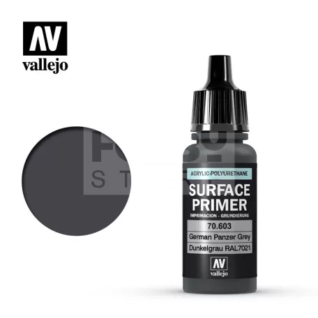 Vallejo Surface Primer Ger. Panzer Grey alapozófesték 17ml 70603V