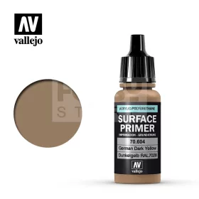   Vallejo Surface Primer Ger. Dark Yellow alapozófesték 17ml 70604V