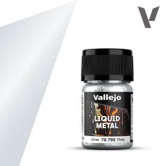 Vallejo Liquid Metal - Silver festék 35 ml 70790V
