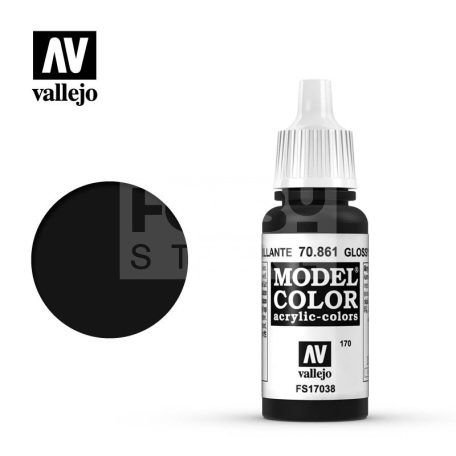 Vallejo Model Color Gloss Black akrilfesték 70861