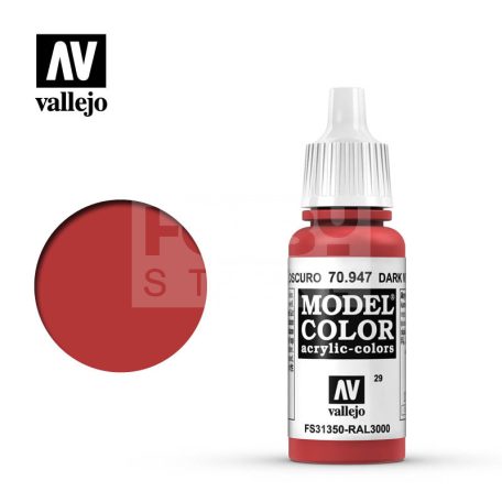 Vallejo Model Color Dark Vermillion akrilfesték 70947
