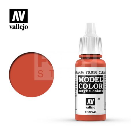 Vallejo Model Color Clear Orange akrilfesték 70956