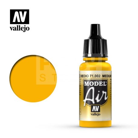 Vallejo Model Air Medium Yellow akrilfesték 71002V