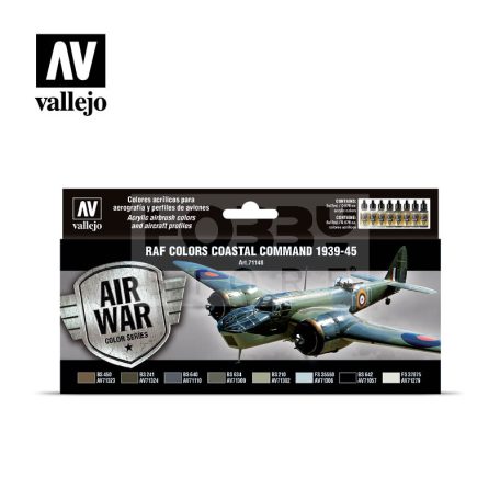 Vallejo Model Air - RAF colors Coastal Command 1939-1945 - festékszett 71148