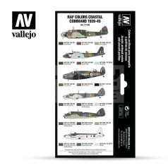   Vallejo Model Air - RAF colors Coastal Command 1939-1945 - festékszett 71148