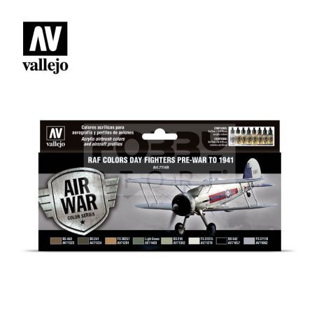 Vallejo Model Air - RAF Day Fighters pre-war to 1941 - festékszett 71149