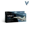 Vallejo Model Air - US Navy & USMC colors from 70’s to present - festékszett 71155V