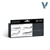 Vallejo Model Air - US Navy & USMC colors from 70’s to present - festékszett 71155V