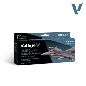   Vallejo Model Air - USAF colors “Grey Schemes” from 70’s to present - festékszett 71156V