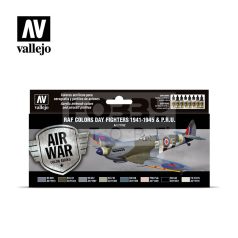   Vallejo Model Air - RAF colors Day Fighters 1941-1945 & P.R.U. - festékszett 71162