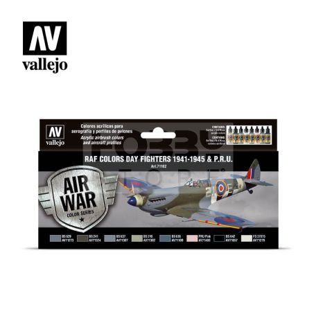 Vallejo Model Air - RAF colors Day Fighters 1941-1945 & P.R.U. - festékszett 71162